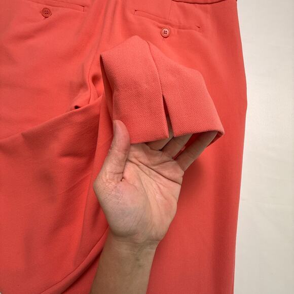 TALBOT Signature Women Straight Leg Ankle Pants Mango Spicy Size 4 - Picture 5 of 11